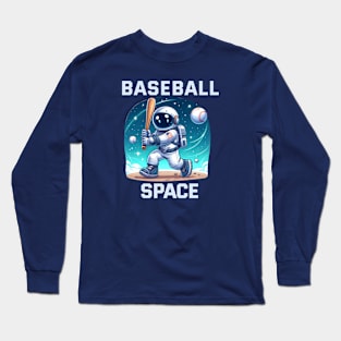 Baseball Space - Play with Astro Long Sleeve T-Shirt